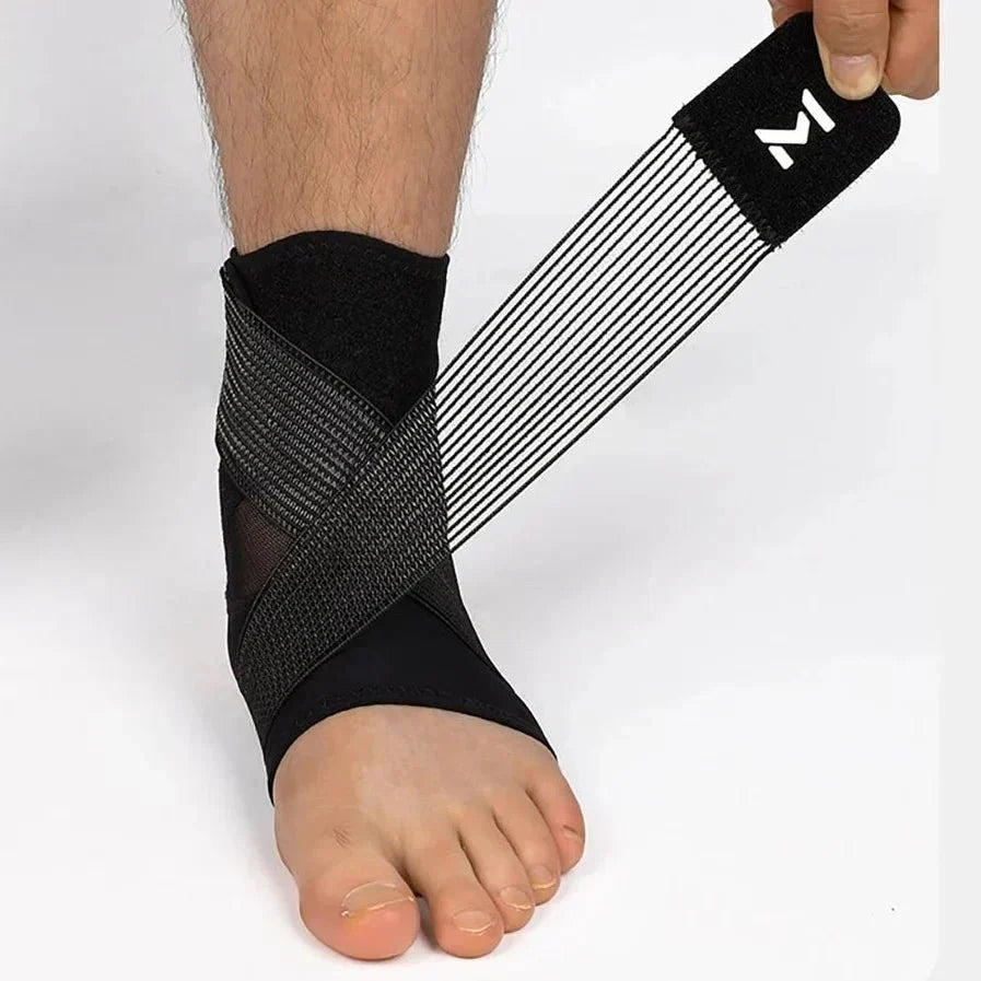 Wraparound Mesh Ankle Brace - Open-Heel Sport Breathable