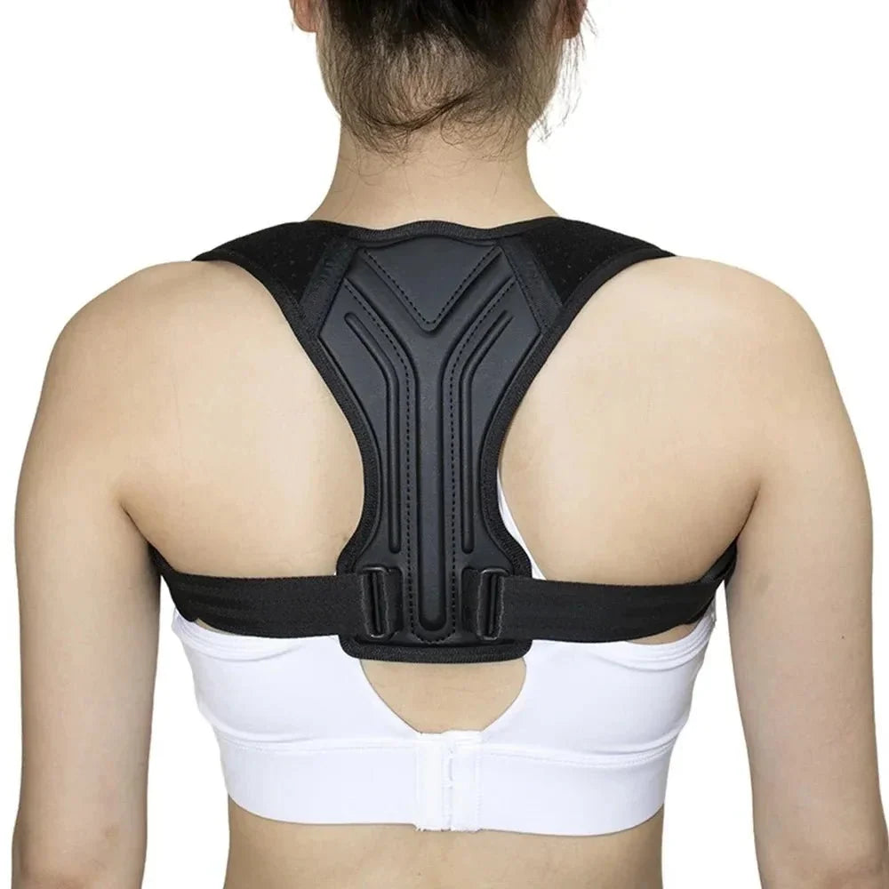 Upper Back Brace Front Closure - Breathable Office & Gym Adjustable