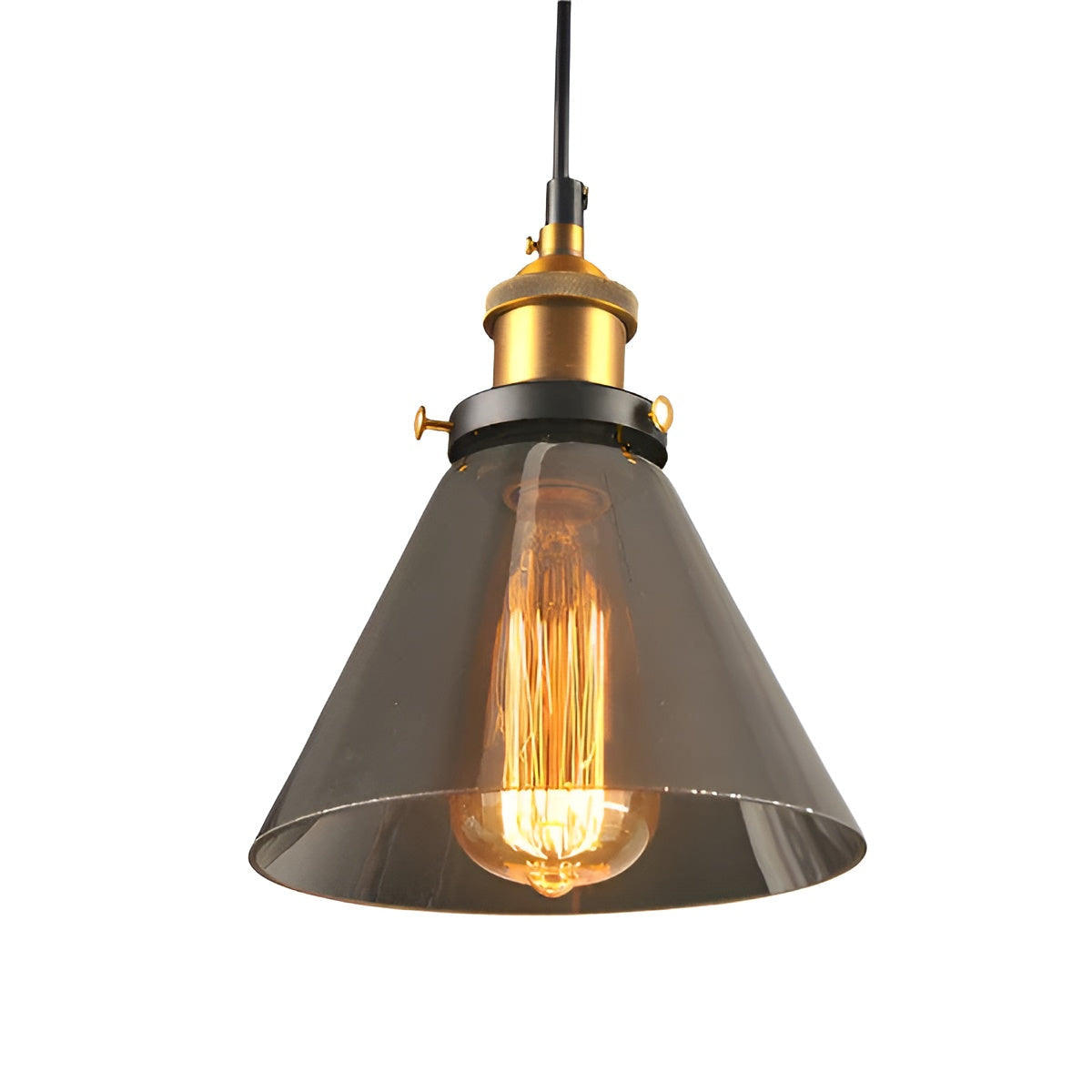 Suspension Verre Antique Vintage Ambre | Style A Nostalgique et Chaleureux