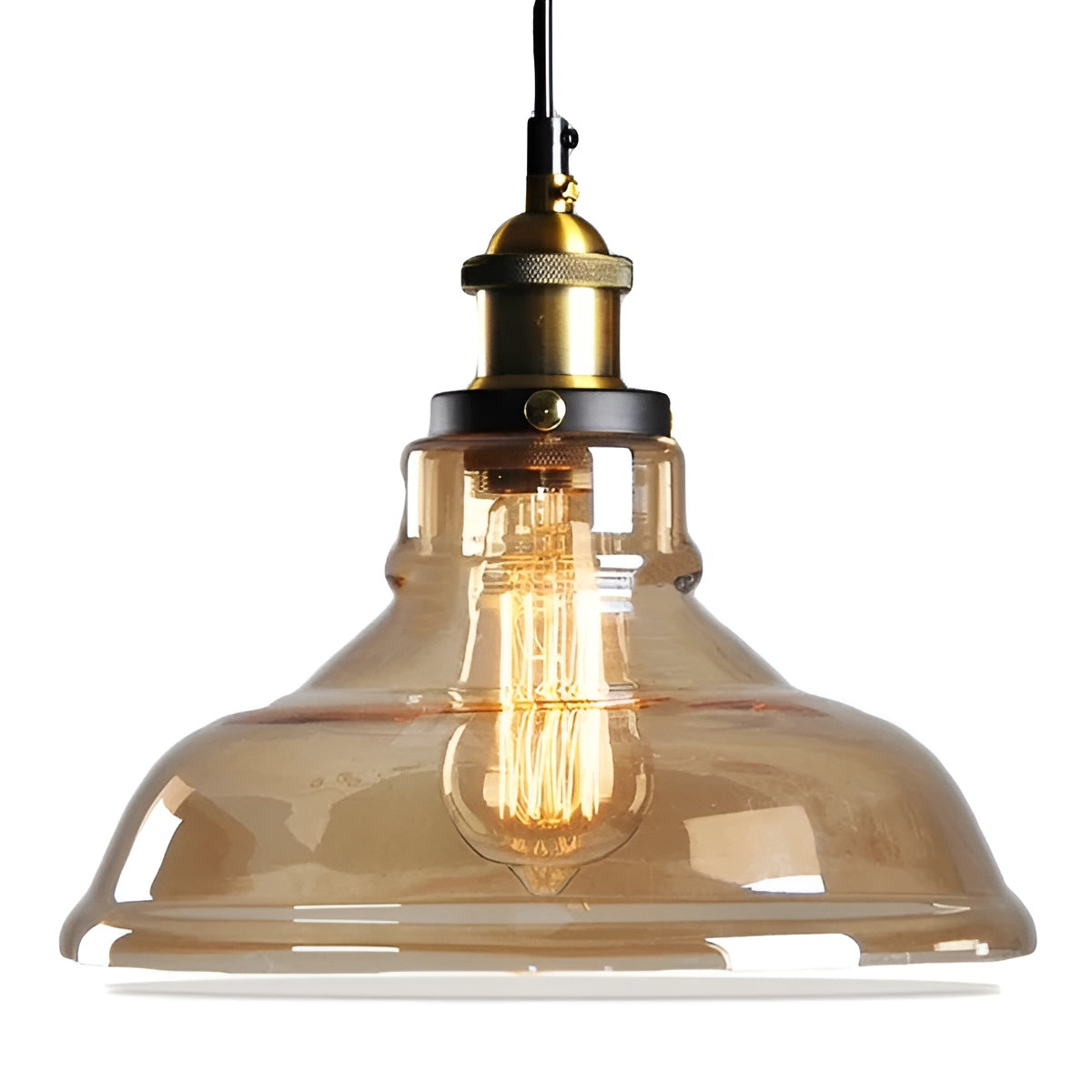 Suspension Verre Antique Vintage Ambre | Style A Nostalgique et Chaleureux