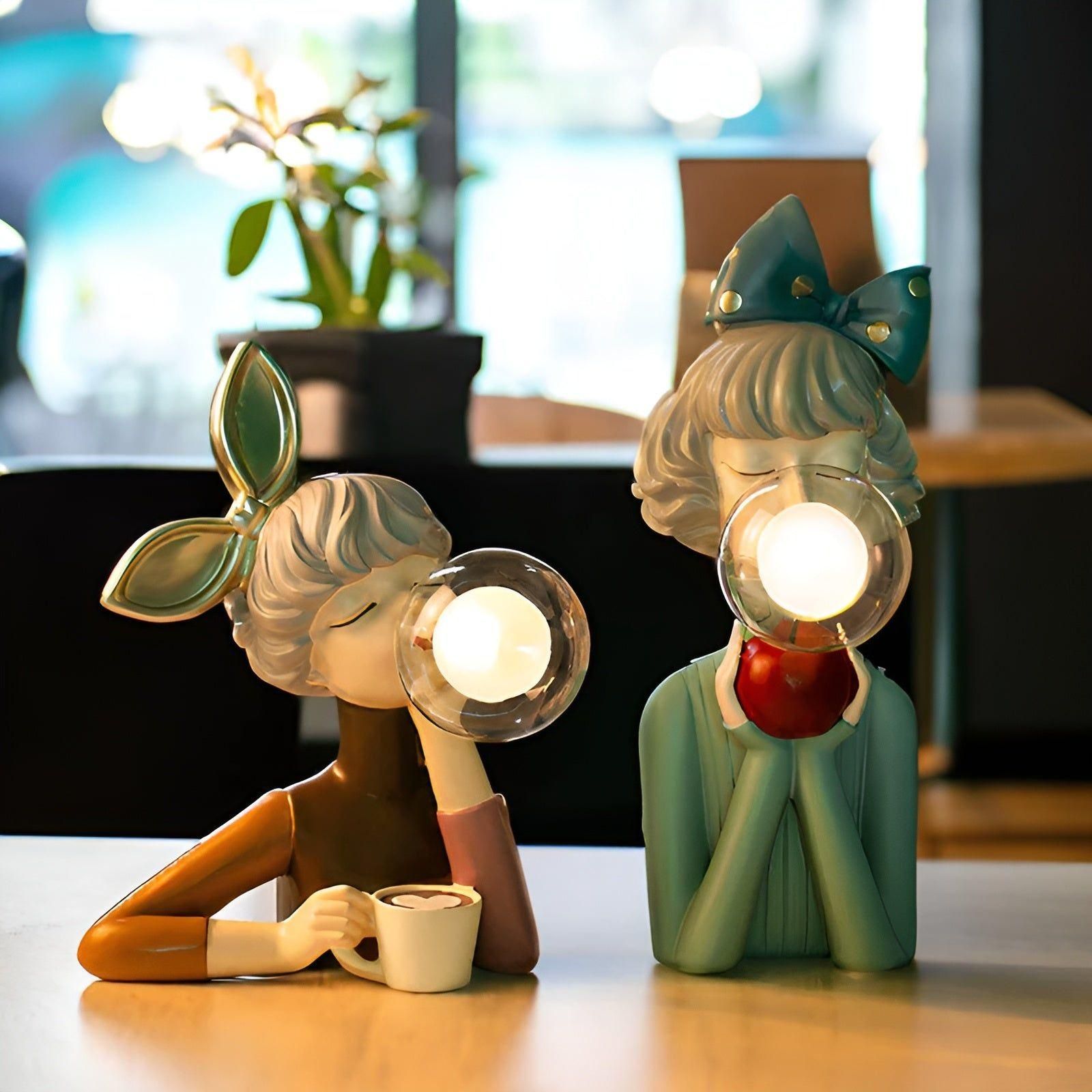 Bubble Girl Veilleuse USB Ornement | Ava ou Mia Bulles Lumineuses Décoratives