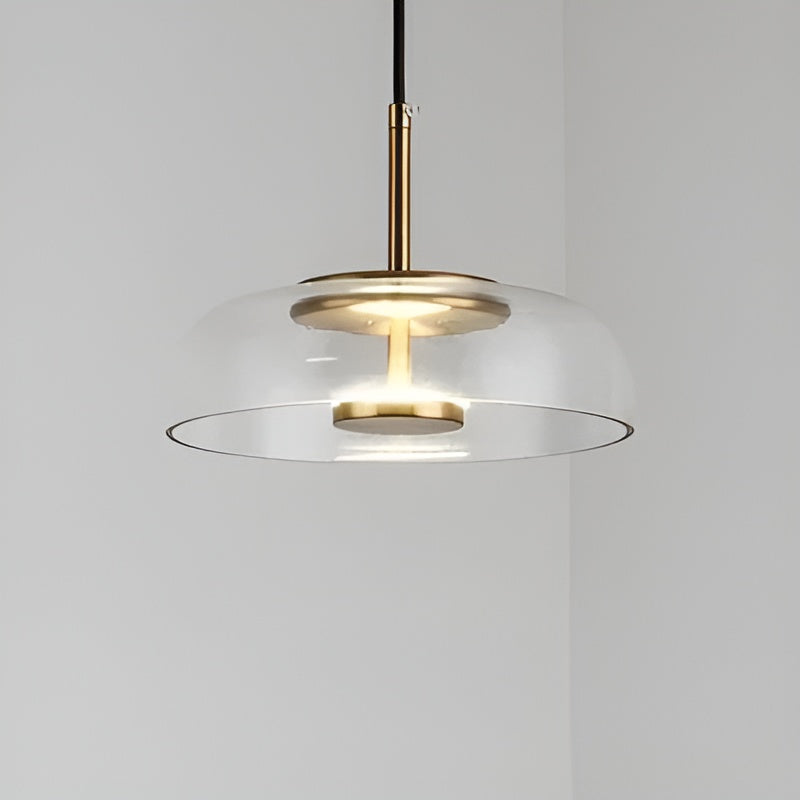 Suspension Verre LED Élégante | Salle à Manger Chambre et Salon Lumière Chaude