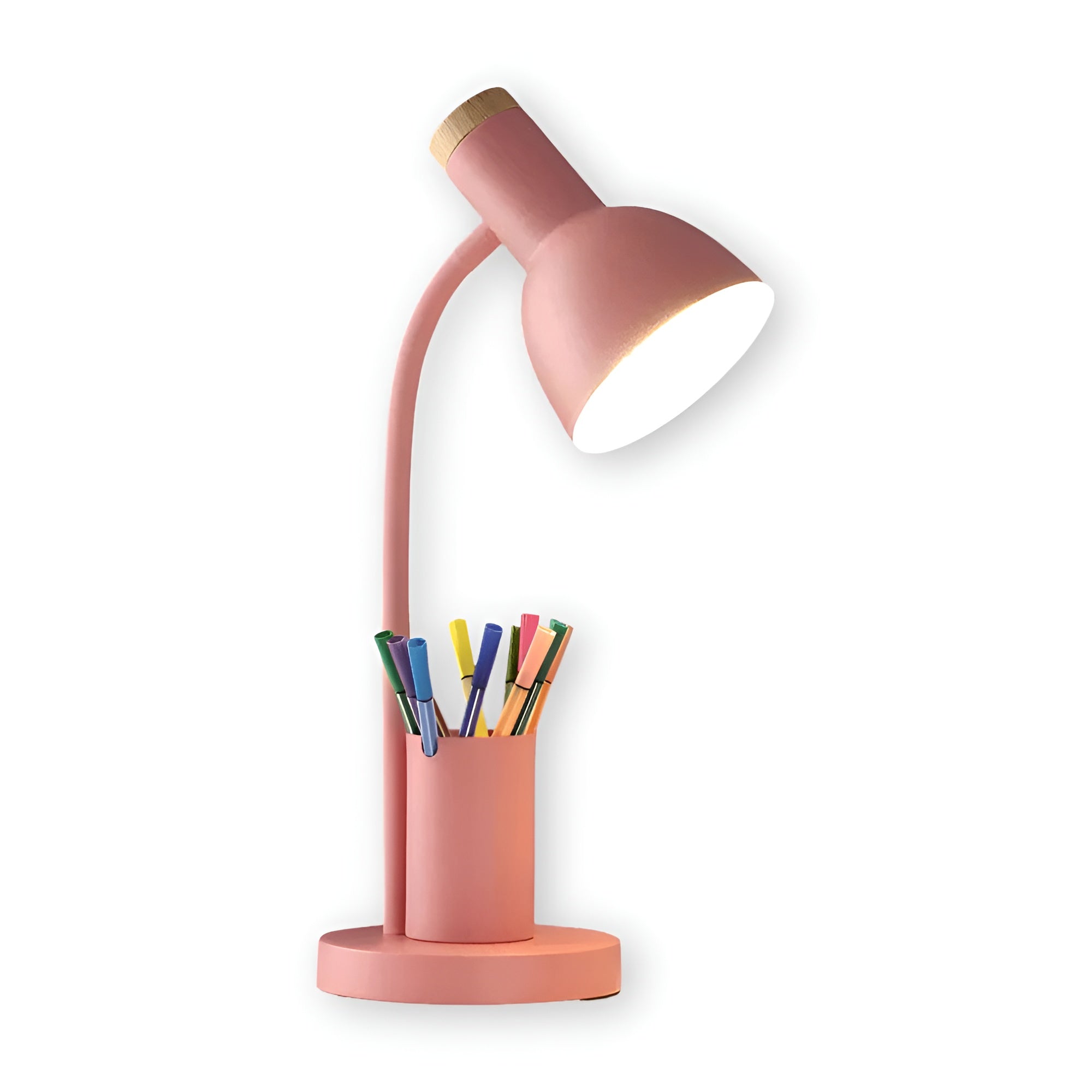 Lampe Bureau avec Pot à Crayons Stylée | Pratique Blanc LED Organisateur