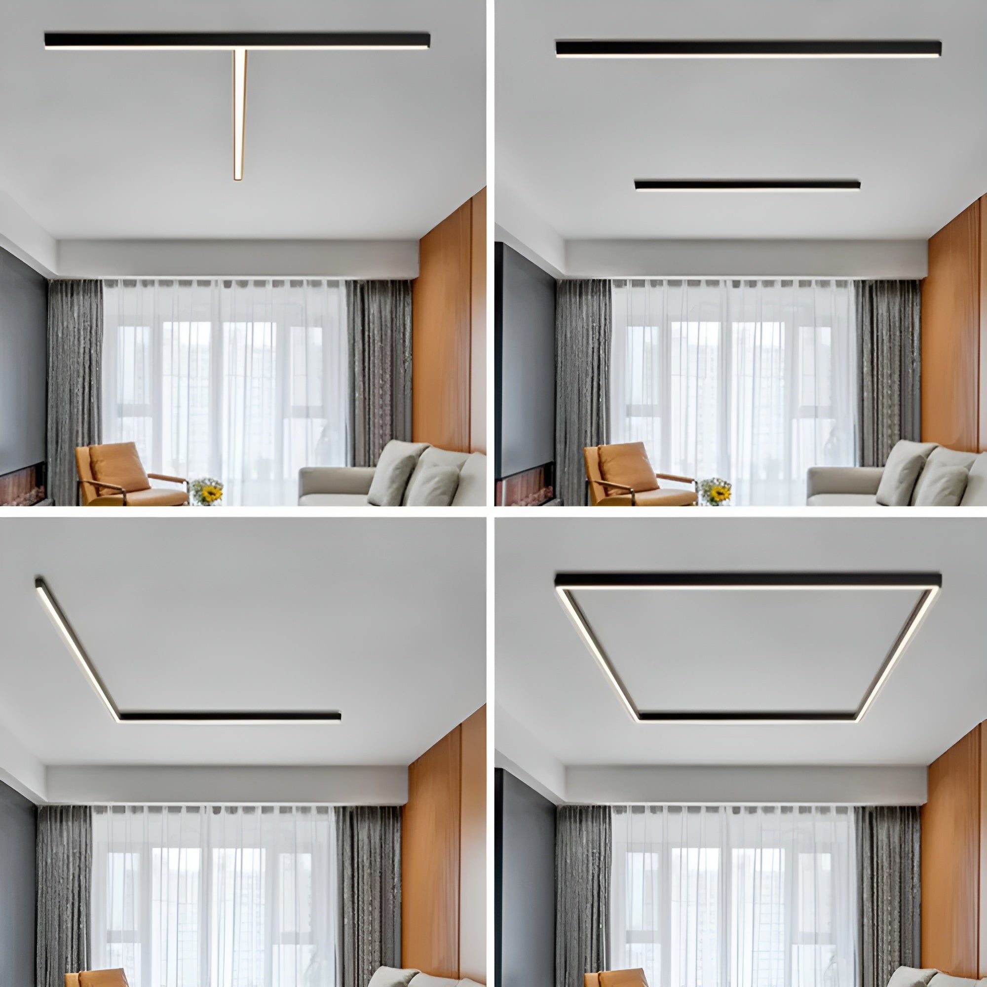 Applique Linéaire LED Anti-Éblouissement | Plafond ou Mur Moderne 60cm 12W