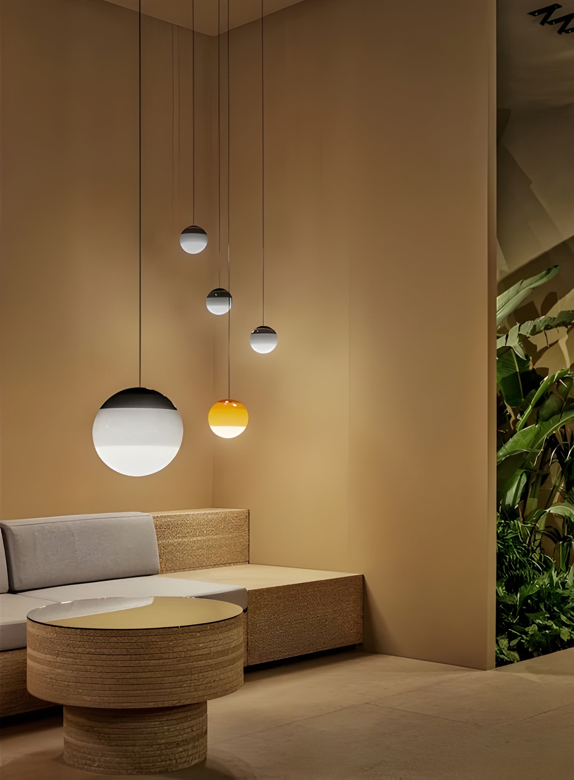 LumiOrb Suspension Ballon Créative LED Ambiance | Bleu D15 ou D20cm Féerique