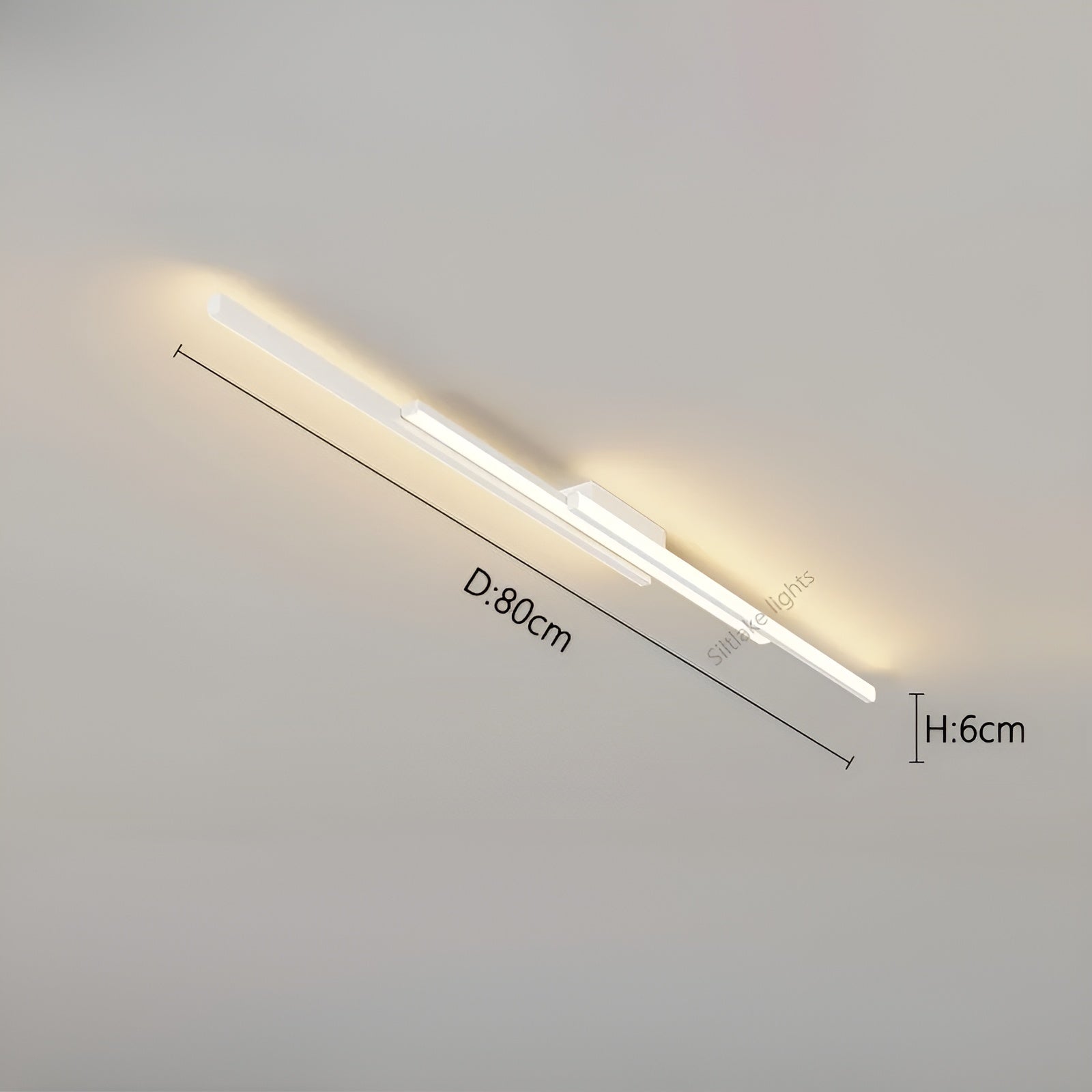 Plafonnier LED Long et Fin | Couloir Escalier et Chambre Blanc Chaud Élégant