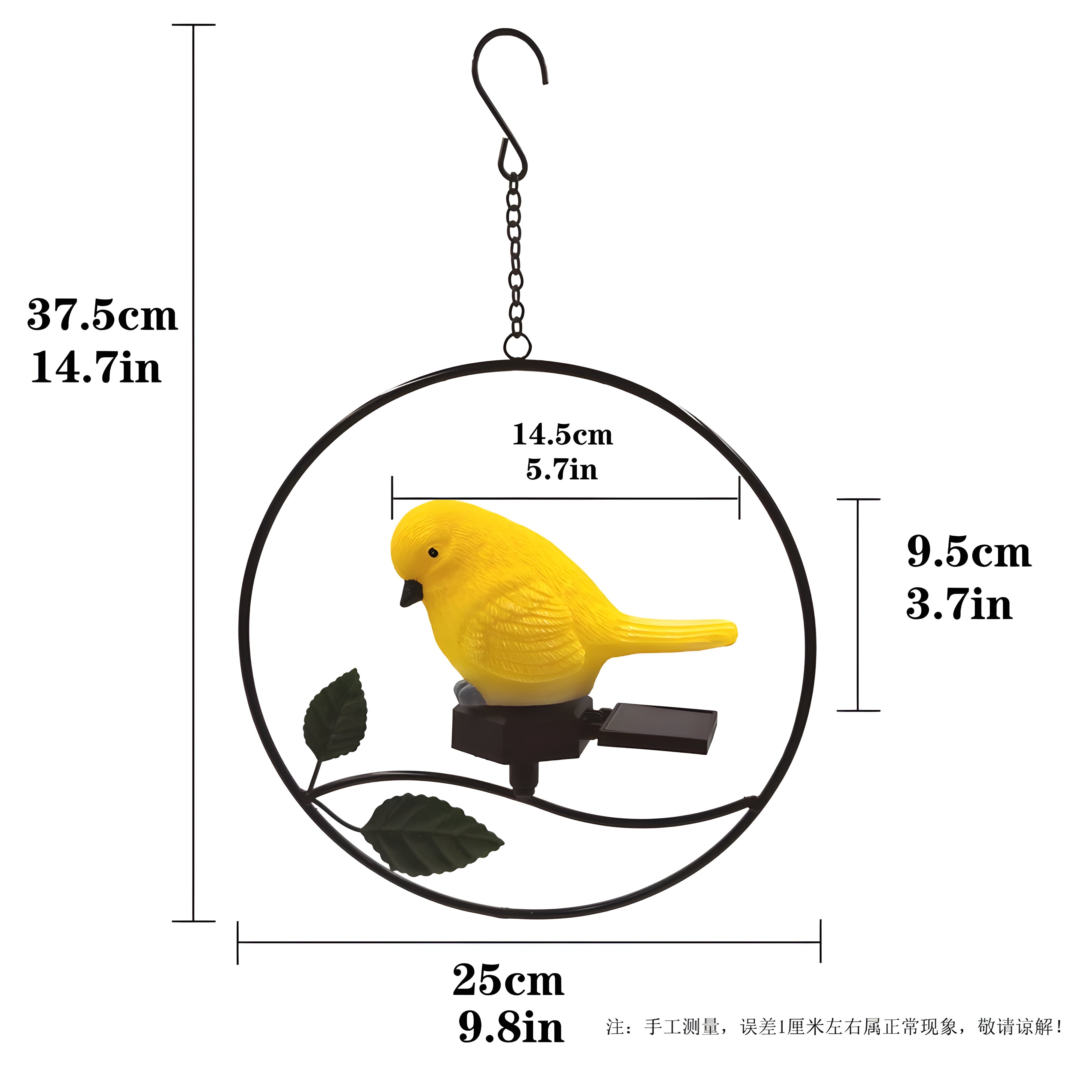 LumiOwl Lampe Solaire Suspendue Hibou | Décoration Jardin Magique Style A ou B