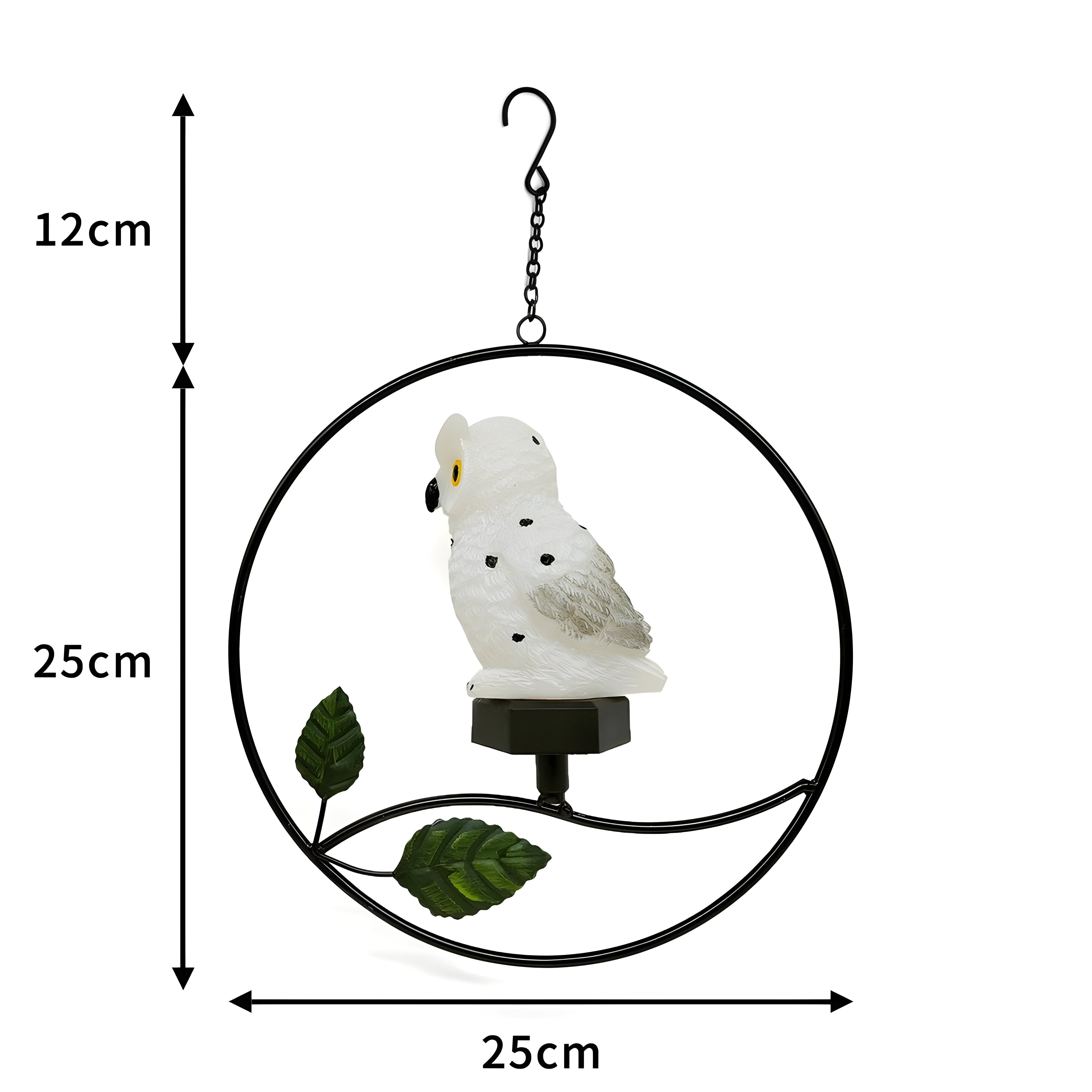 LumiOwl Lampe Solaire Suspendue Hibou | Décoration Jardin Magique Style A ou B