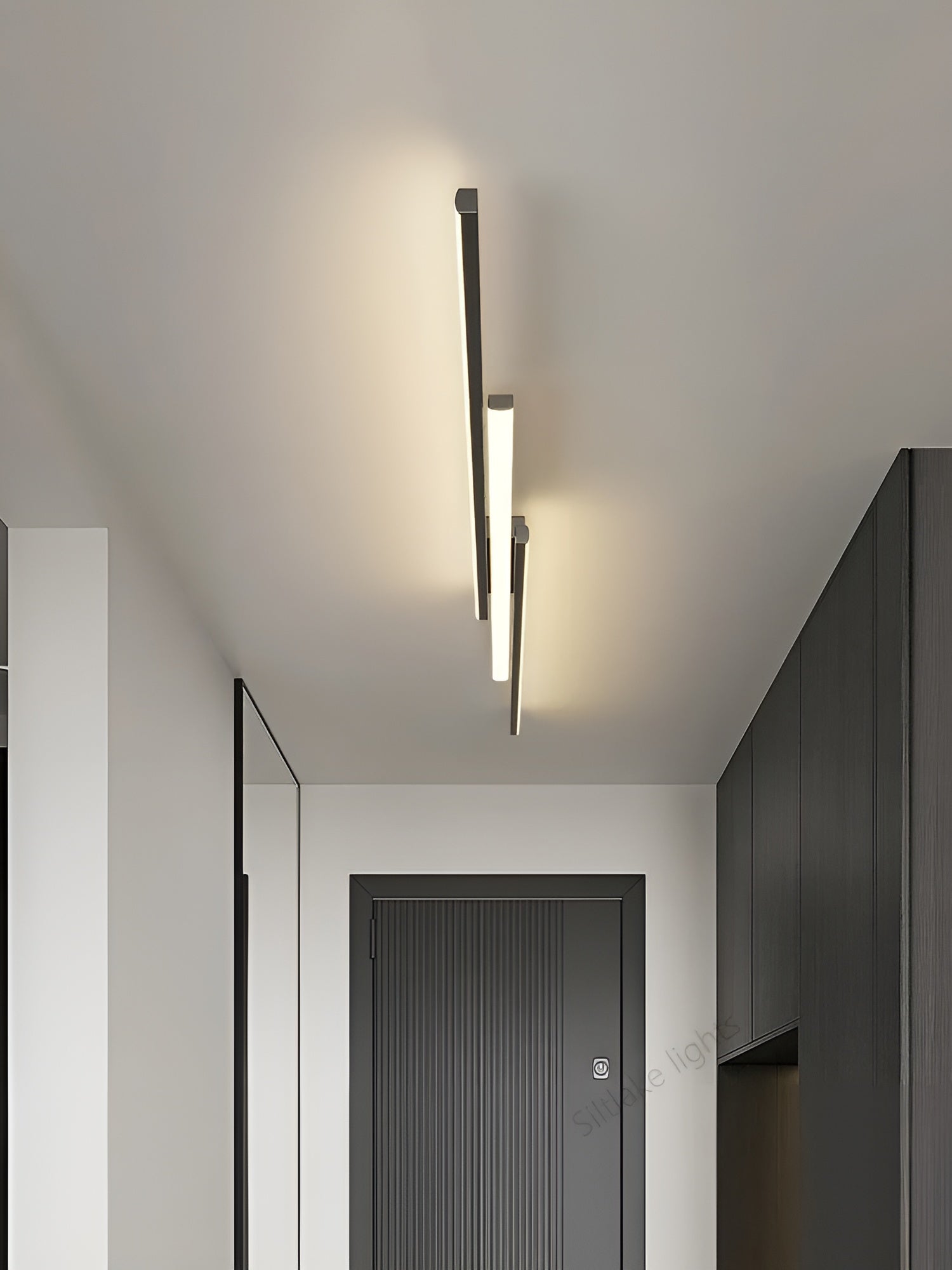 Plafonnier LED Long et Fin | Couloir Escalier et Chambre Blanc Chaud Élégant
