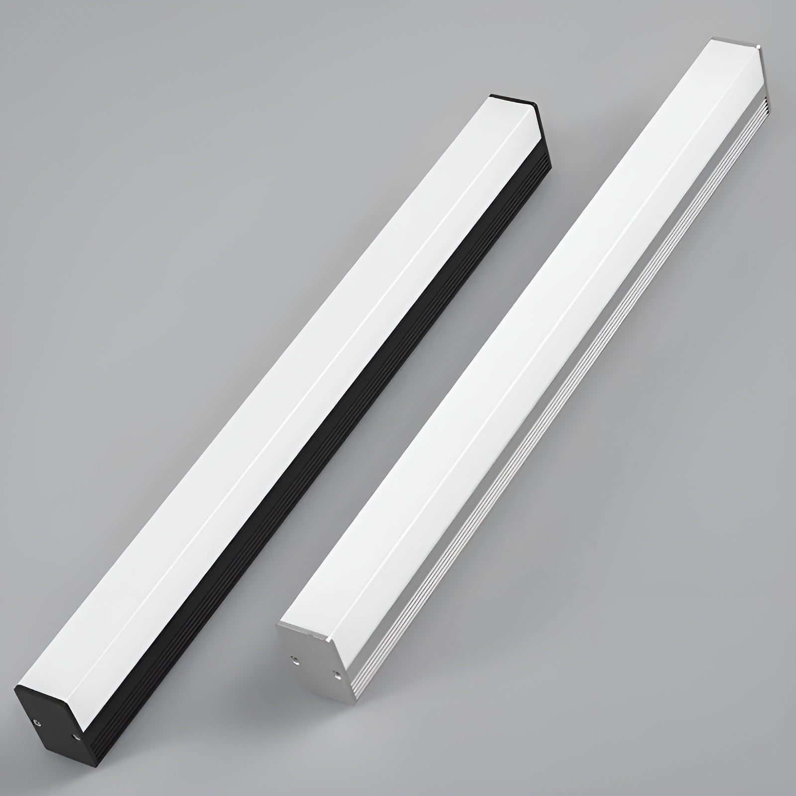Miroir LED Long Très Lumineux | Éclairage Salle de Bain Stylé Noir 30cm