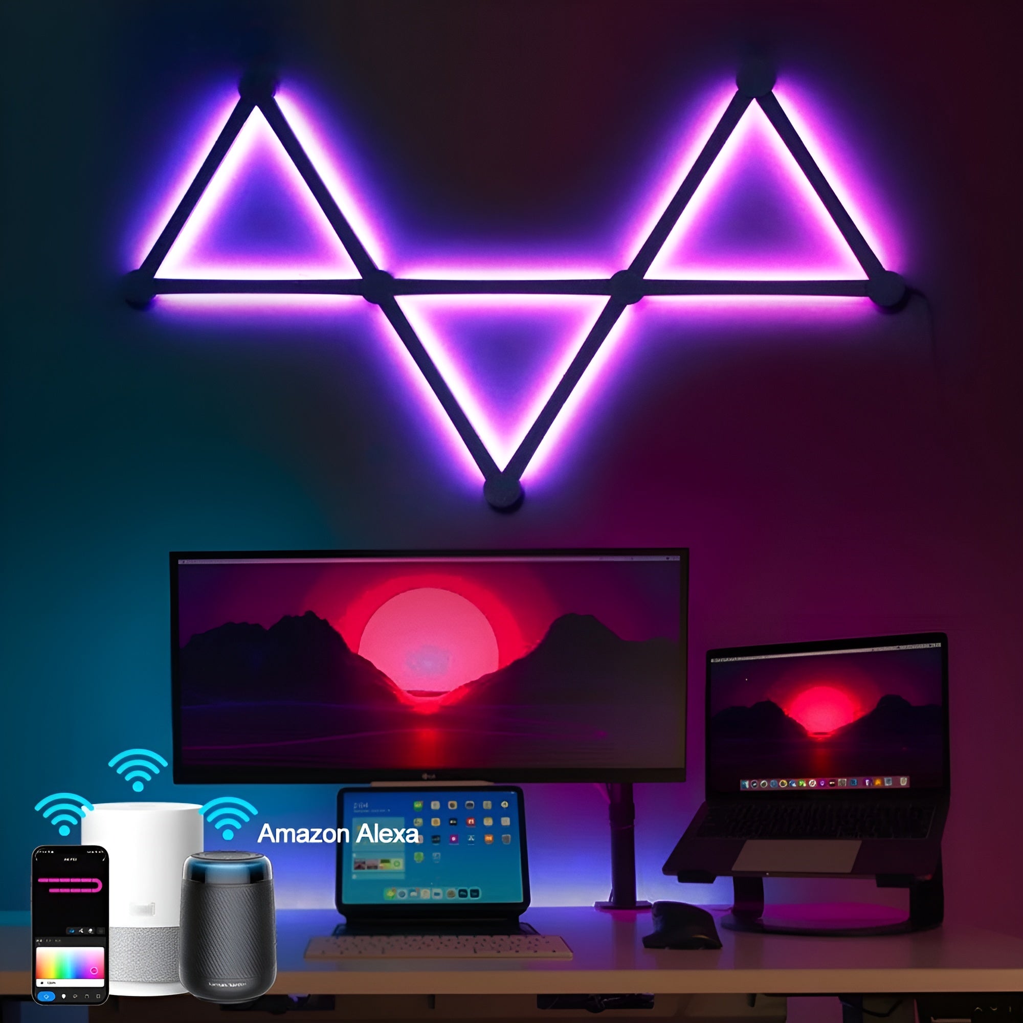 Applique RGB Intelligente Musique | Gaming TV et Chambre Changement Couleur