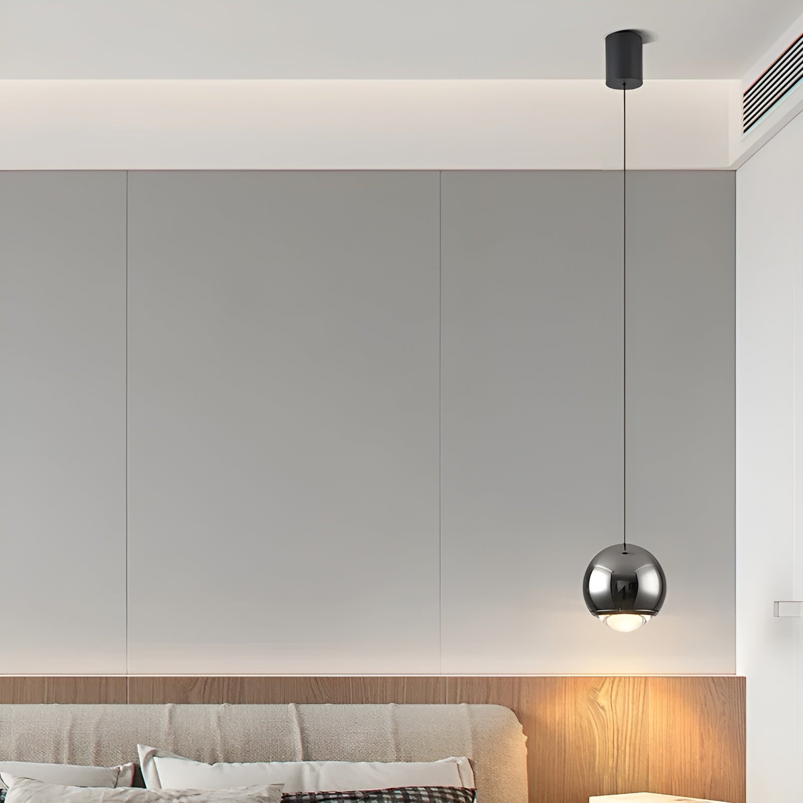 Suspension LED Scandinave | Idéale Chambre Cuisine et Bureau Blanc 200cm Câble