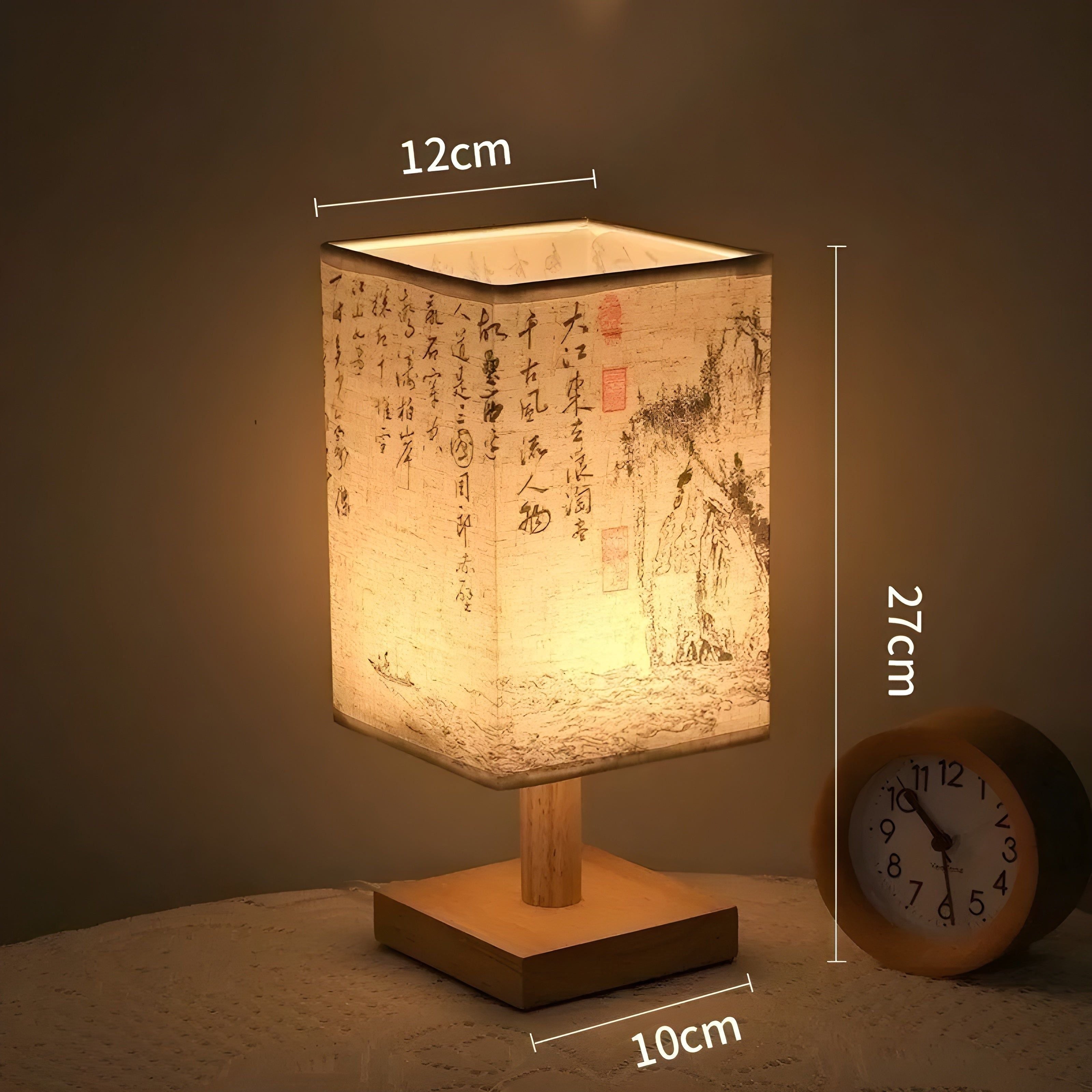 SerenityGlow Lampe Tissu Style Chinois | Ambiance Sereine et Calme Lumière Chaude