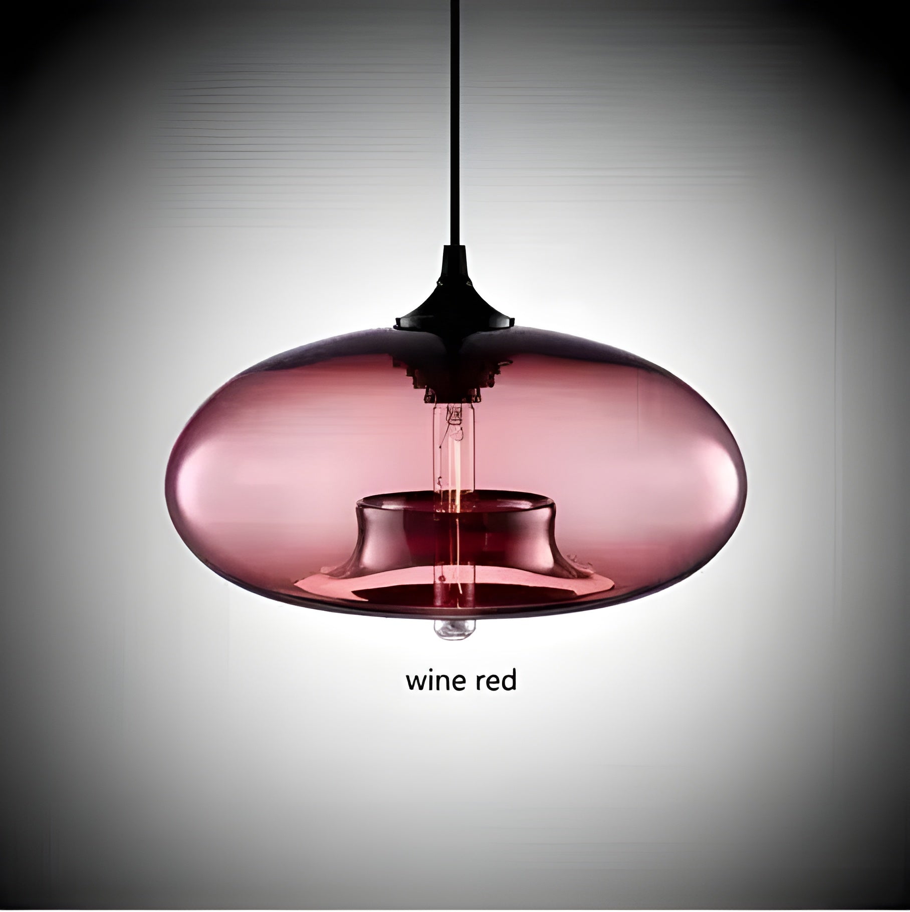 Suspension Verre Coloré Nordic Ambiance Salon | Rouge Lumière Chaleureuse