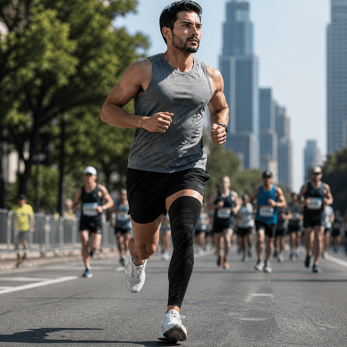 Full Leg Compression Sleeve - Knee & Thigh Integrated Support