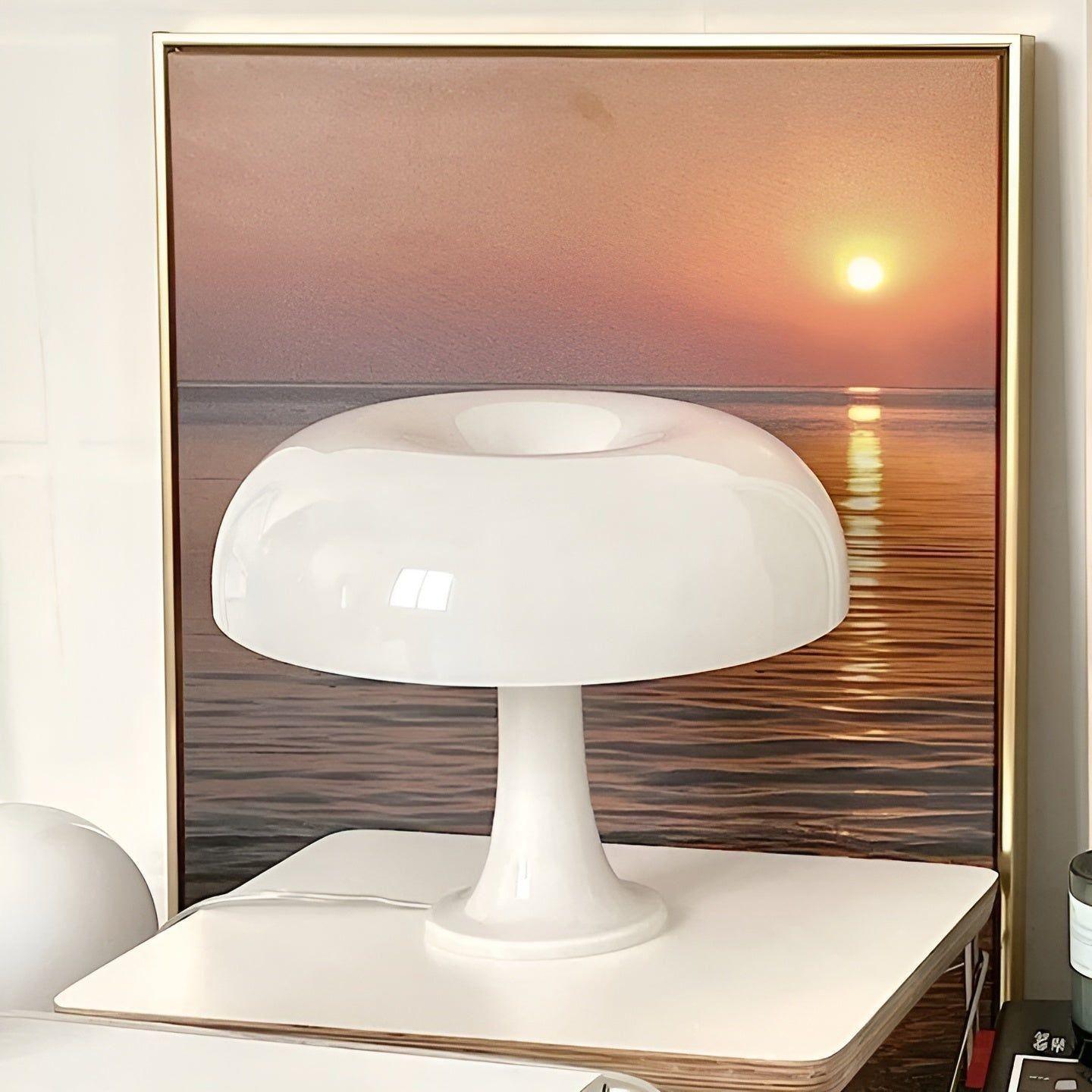 Astori Lampe Champignon Moderne USB | Blanc pour Chambre et Ambiance Douce
