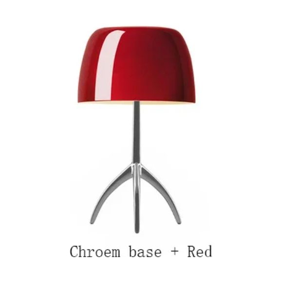 Nordic Élégance Lampe Charmante | Chrome et Crème 20×35cm Moderne