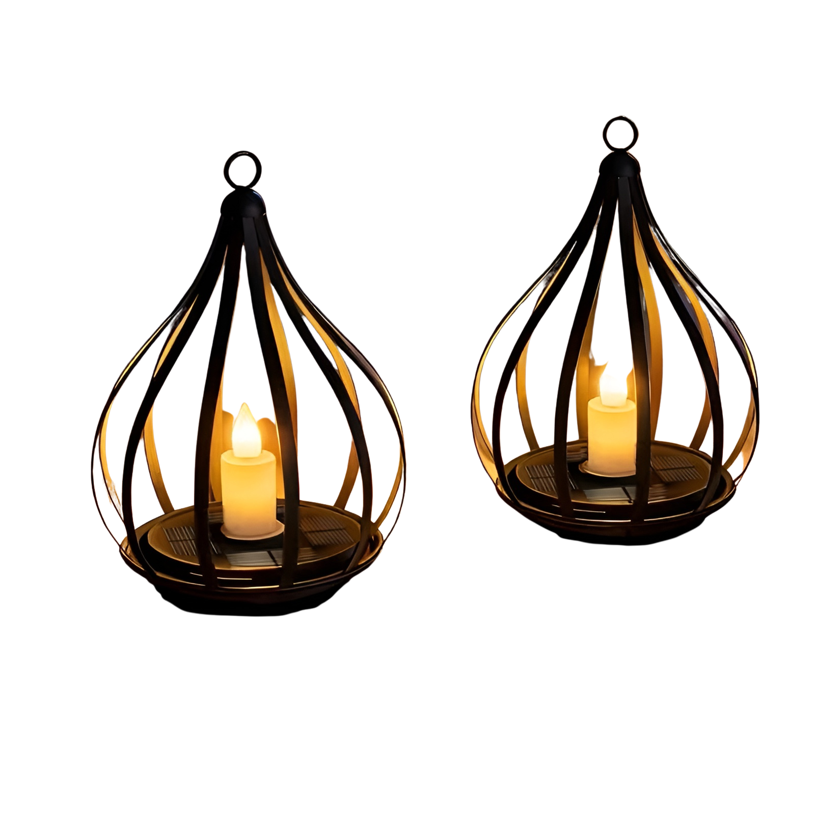 Lampe Goutte Solaire Décorative Jardin | Set 2 ou 4 Résistante aux Intempéries