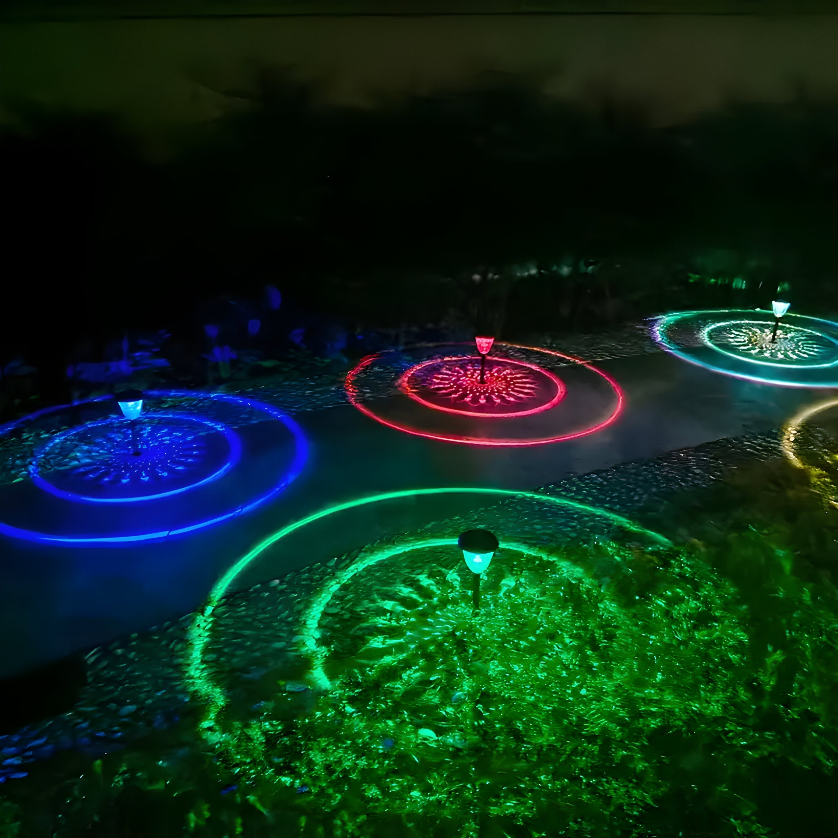 SunSphere Lampes Solaires Jardin Set 4 | Haute Qualité Lumière Chaude Extérieur