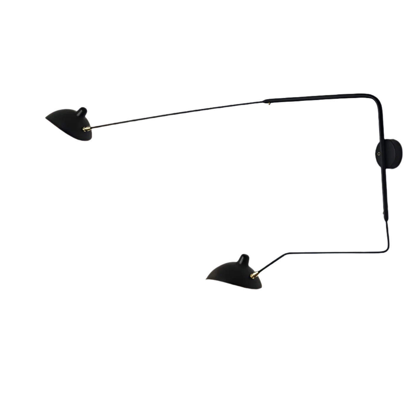 Applique Bras Pivotant Élégante Intemporelle | Grand L65cm×H40cm Blanc Chevet