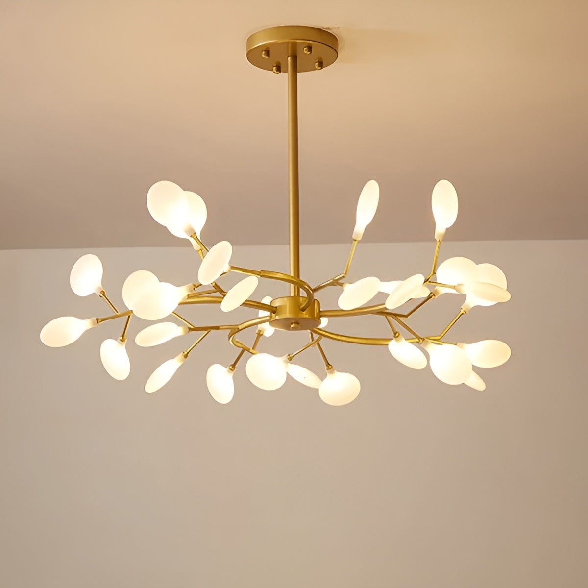 Lustre Branches et Lucioles Élégant | 30 Lumières Ambiance Féerique Noir