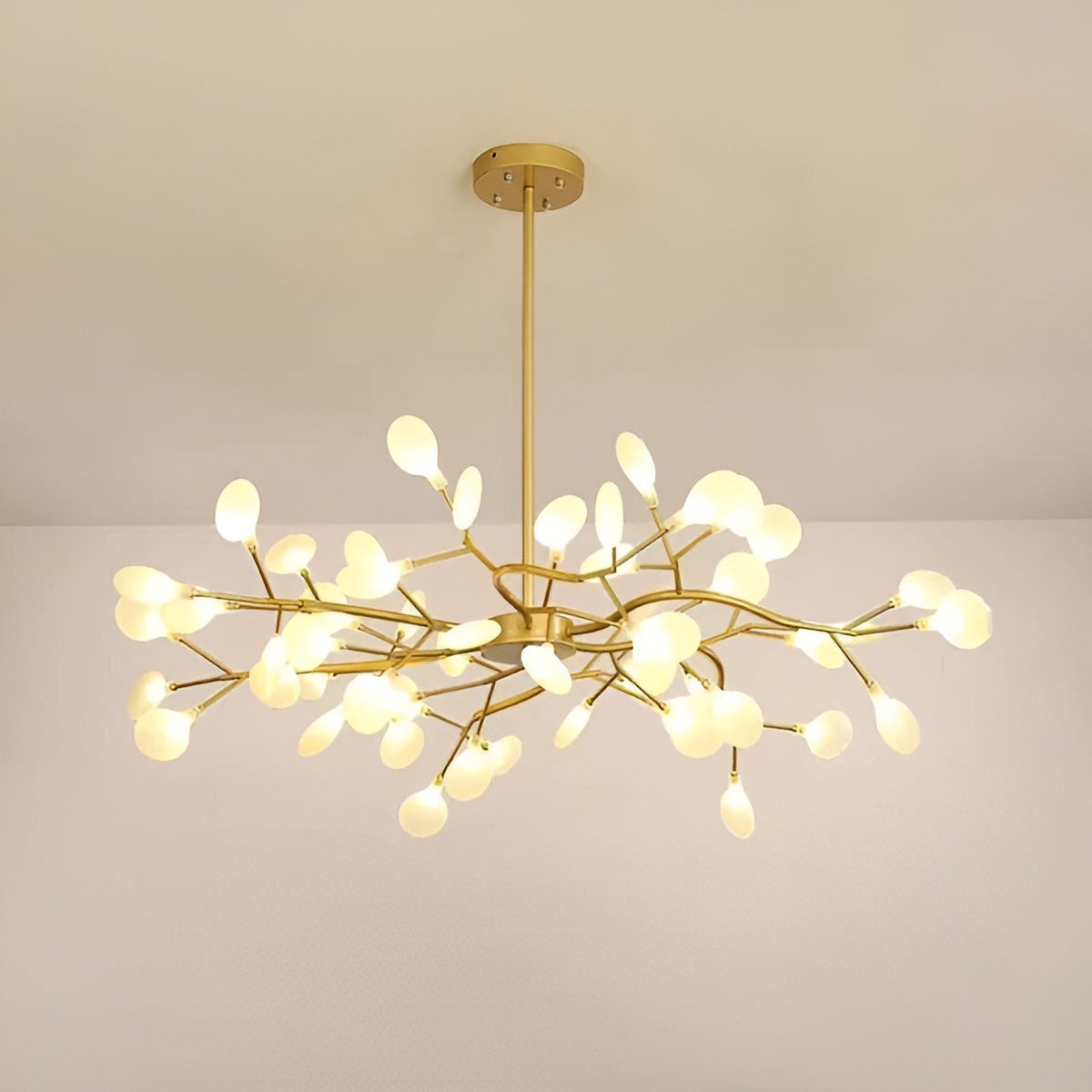 Lustre Branches et Lucioles Élégant | 30 Lumières Ambiance Féerique Noir