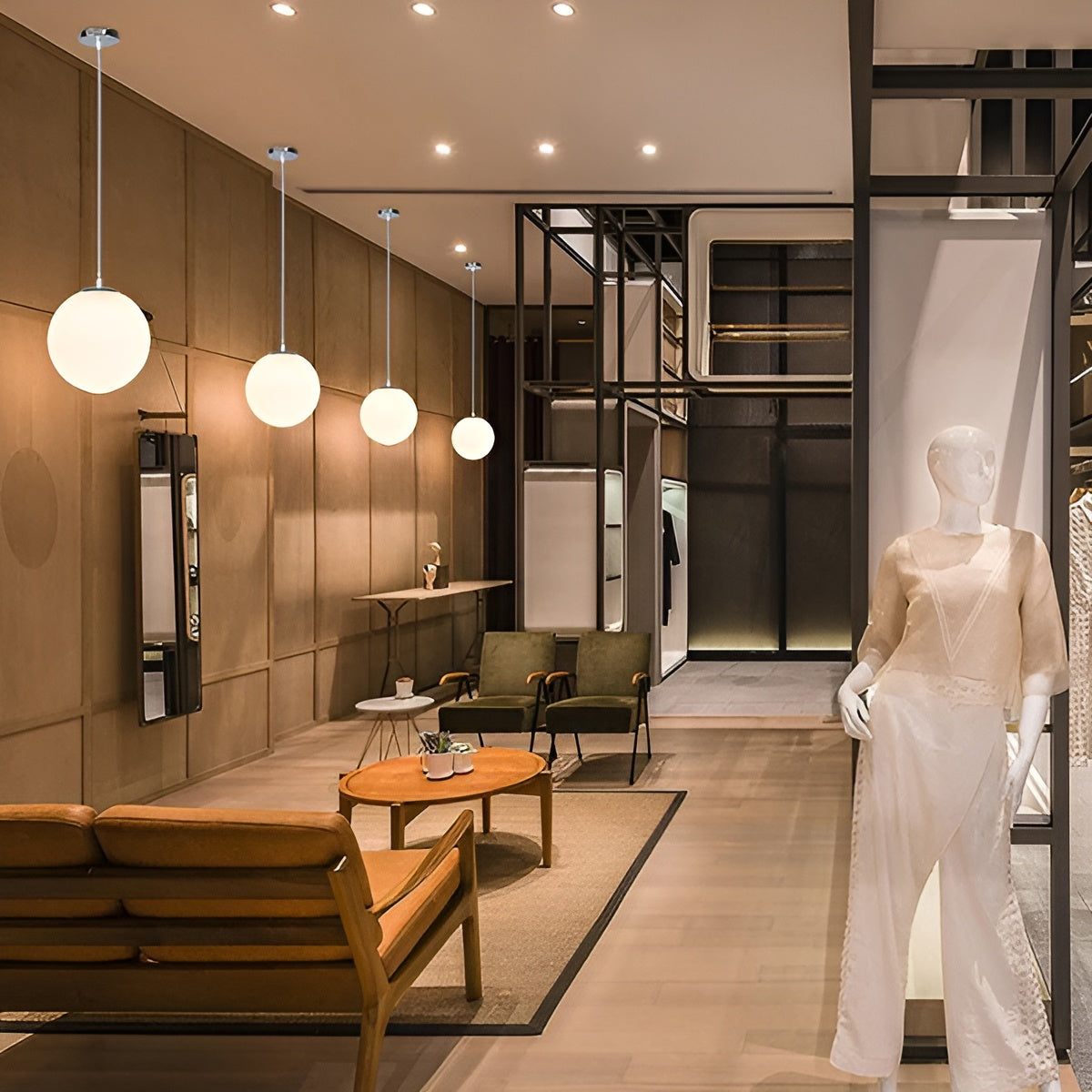 Suspension Métal Moderne | Parfaite pour Salle à Manger et Salon en Noir