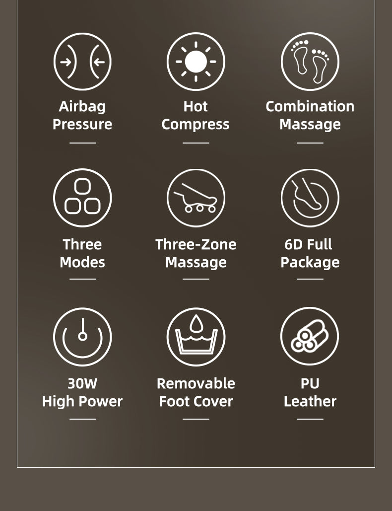 FootEase — Masseur de Pieds Shiatsu à Pétrissage Profond 6D