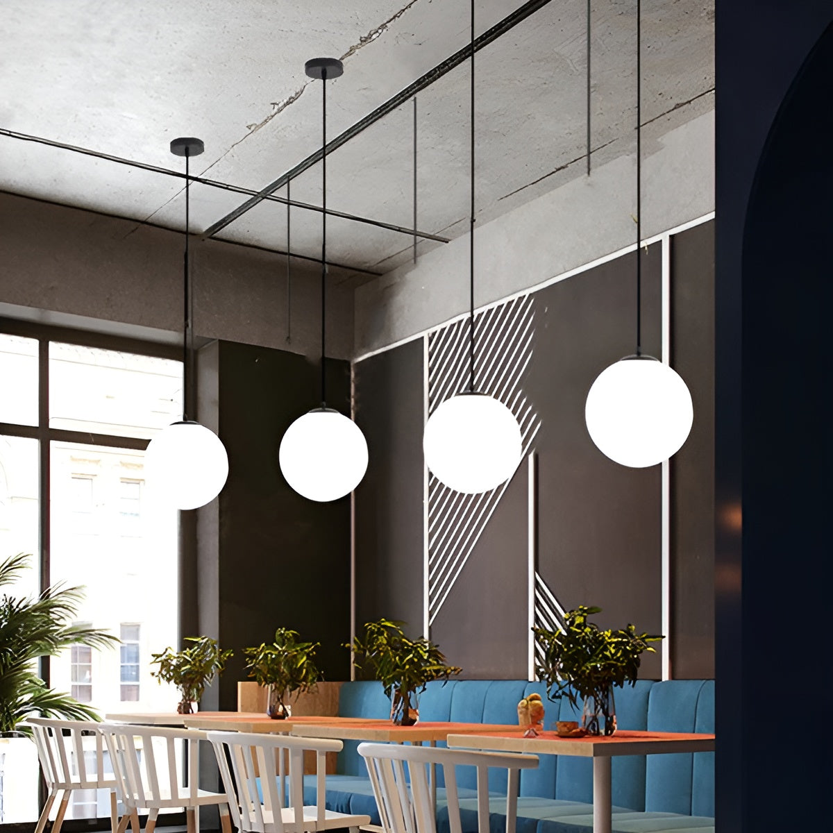 Suspension Métal Moderne | Parfaite pour Salle à Manger et Salon en Noir