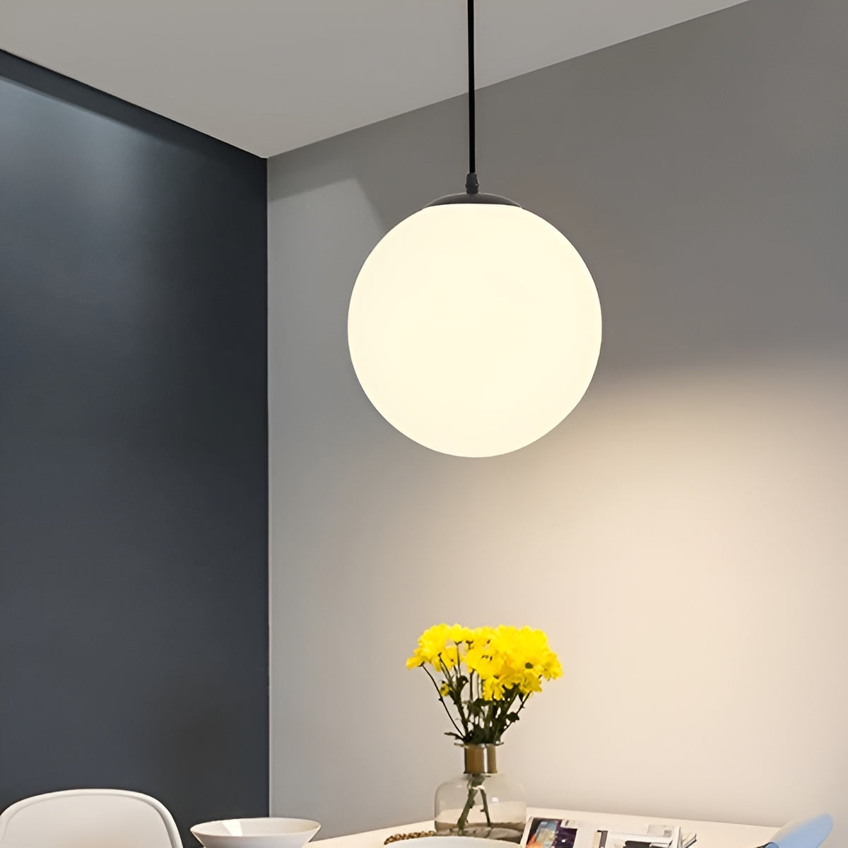Suspension Métal Moderne | Parfaite pour Salle à Manger et Salon en Noir