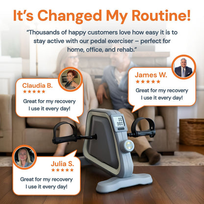 PedalLite — Pédalier Portable pour Bras et Jambes, Rééducation et Fitness