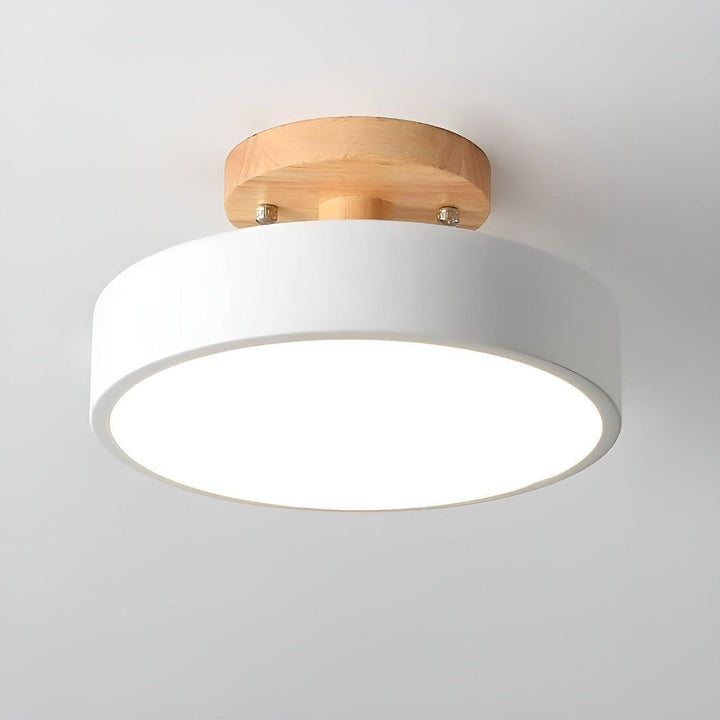 Norida Plafonnier Rond Design Italien Chic | Blanc Lumière Chaude 3000K Salon
