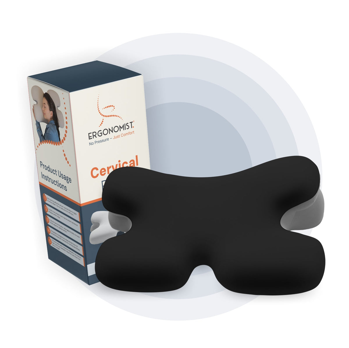 Oreiller Cervical en Mémoire de Forme — 4 Couleurs pour Soulager la Nuque