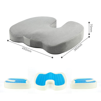Coussin de Siège Gel et Mémoire de Forme — Frais et Confortable pour le Bureau