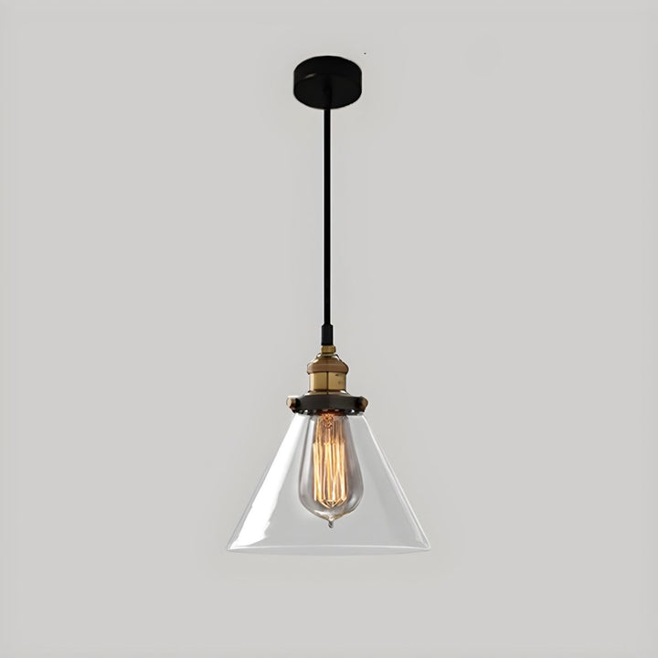 UrbanVibe Suspension Verre Vintage Américain | Industriel Rétro 14 ou 18cm
