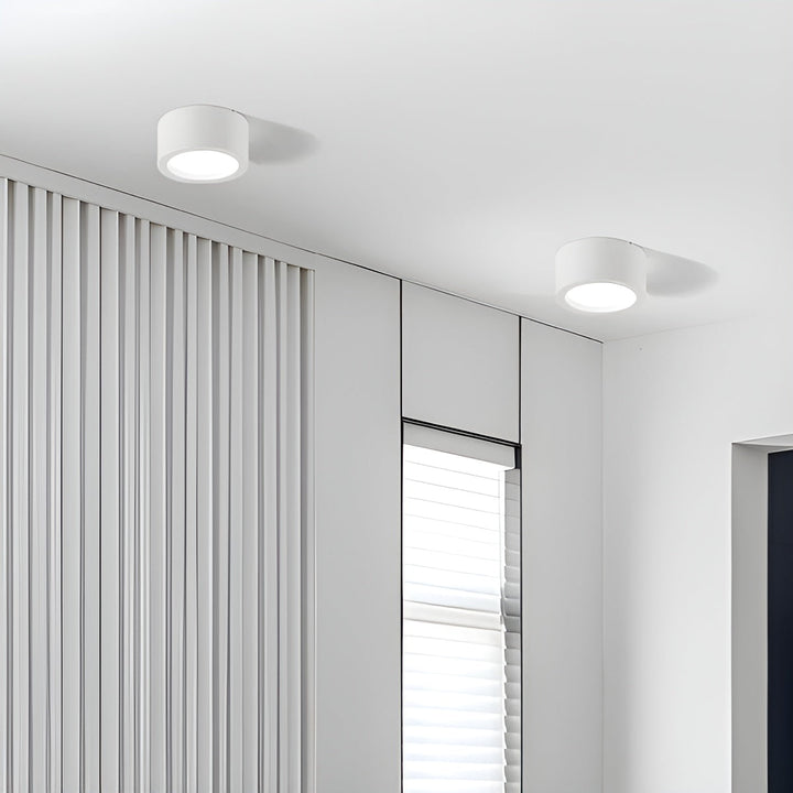 Plafonnier Rond LED Chaud Cosy | Blanc D10×H7cm 7W pour Toutes les Pièces