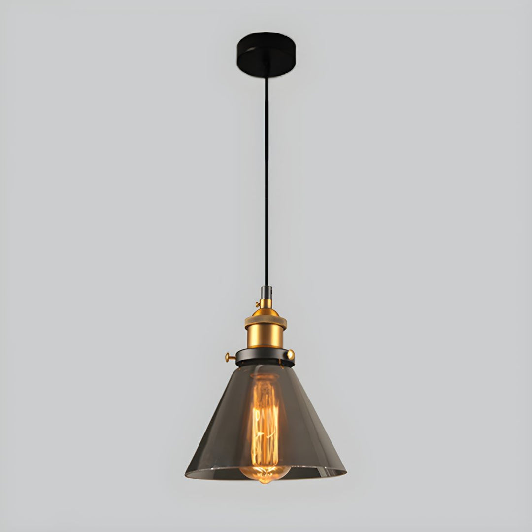UrbanVibe Suspension Verre Vintage Américain | Industriel Rétro 14 ou 18cm