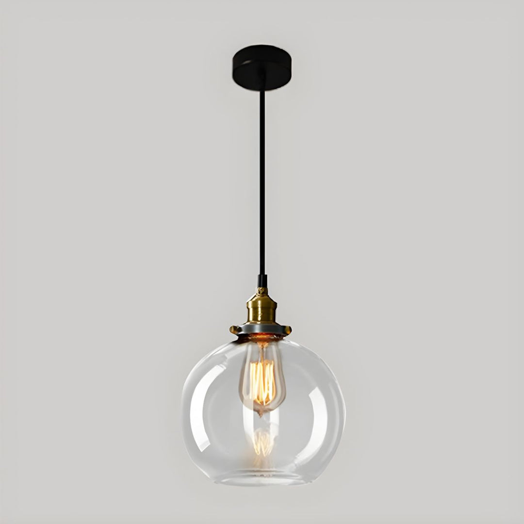 UrbanVibe Suspension Verre Vintage Américain | Industriel Rétro 14 ou 18cm
