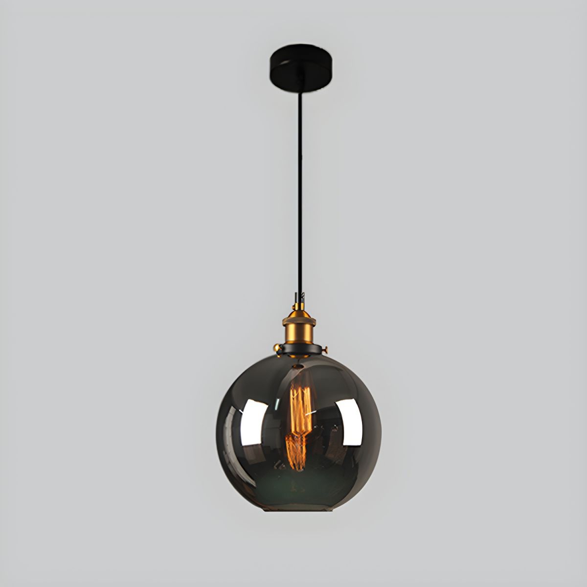 UrbanVibe Suspension Verre Vintage Américain | Industriel Rétro 14 ou 18cm