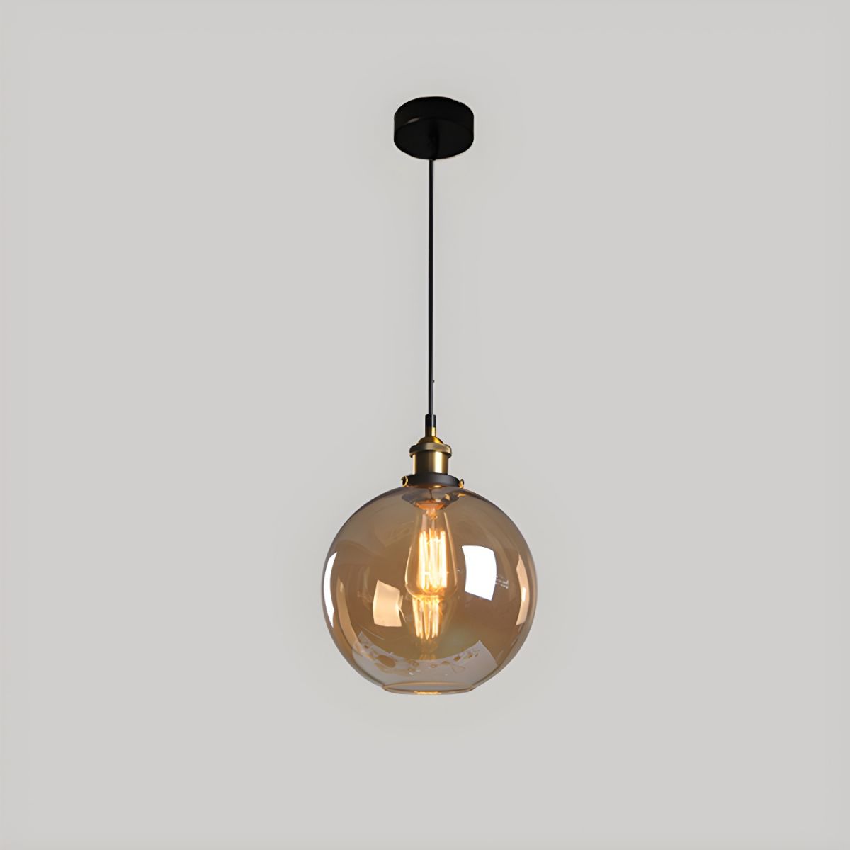 UrbanVibe Suspension Verre Vintage Américain | Industriel Rétro 14 ou 18cm