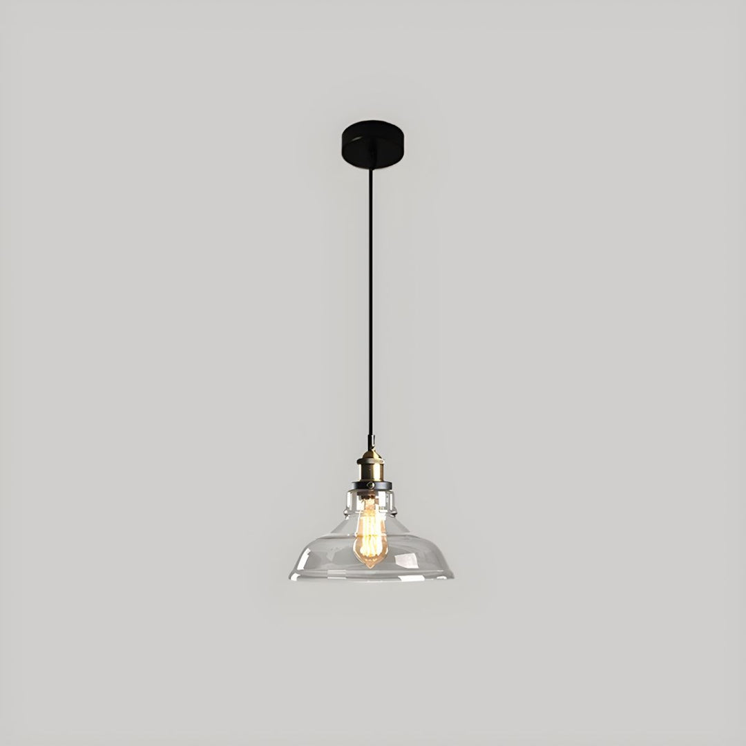 UrbanVibe Suspension Verre Vintage Américain | Industriel Rétro 14 ou 18cm