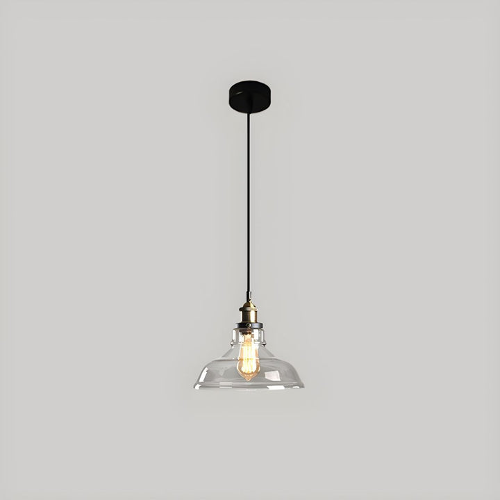 UrbanVibe Suspension Verre Vintage Américain | Industriel Rétro 14 ou 18cm