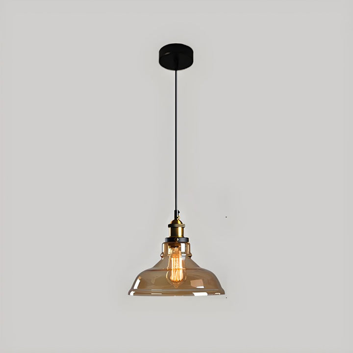 UrbanVibe Suspension Verre Vintage Américain | Industriel Rétro 14 ou 18cm