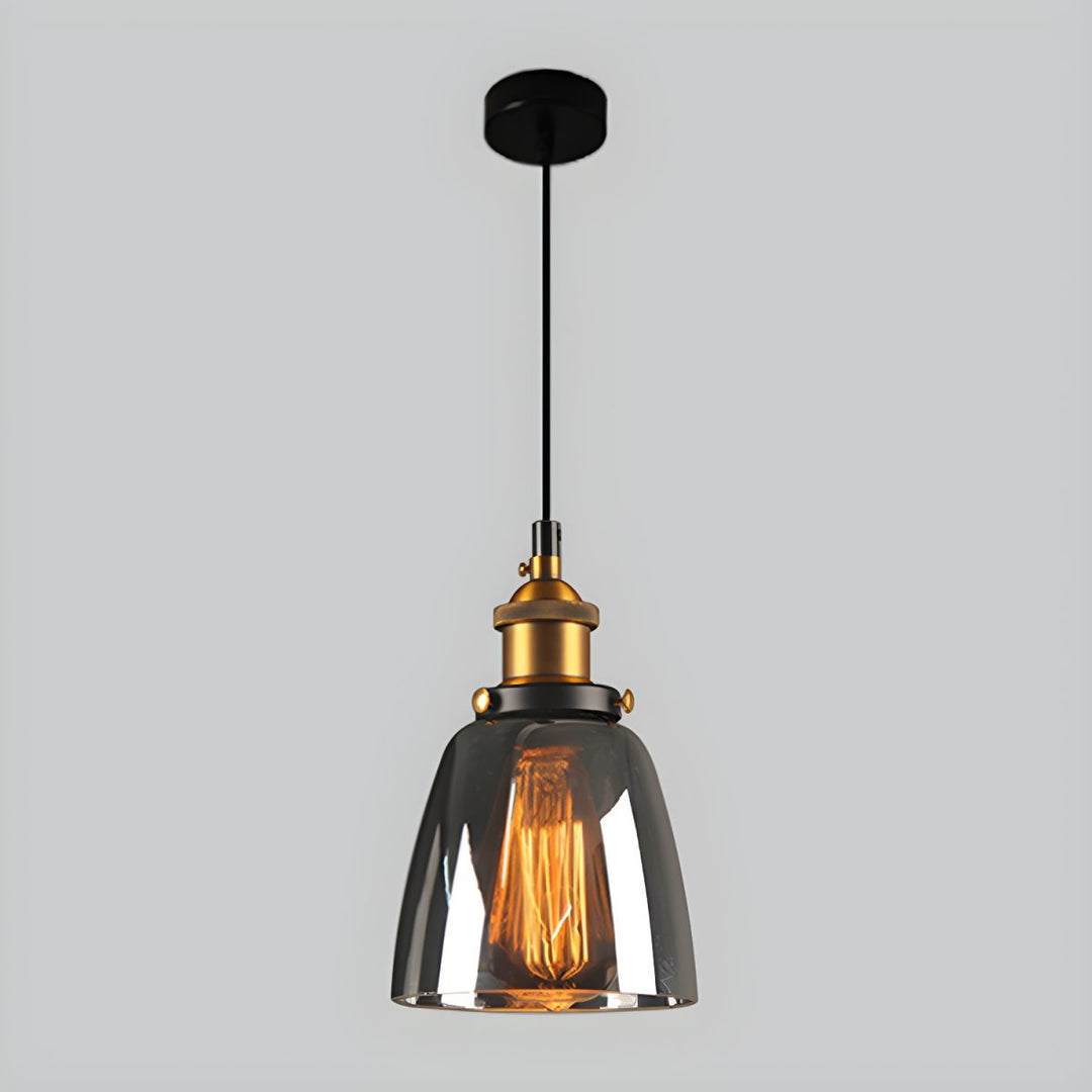 UrbanVibe Suspension Verre Vintage Américain | Industriel Rétro 14 ou 18cm