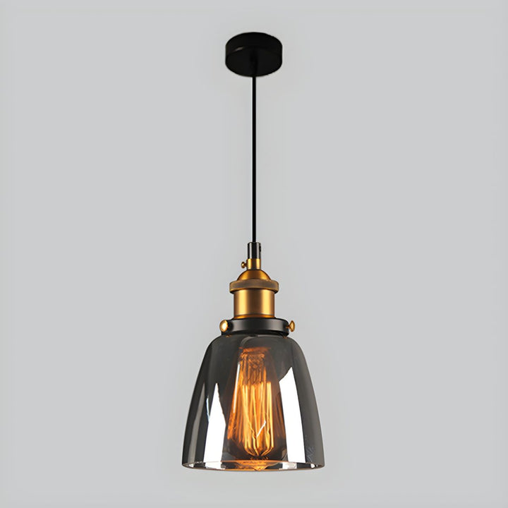 UrbanVibe Suspension Verre Vintage Américain | Industriel Rétro 14 ou 18cm
