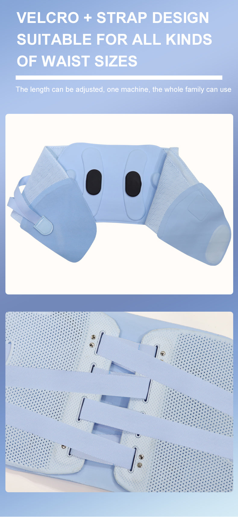Ceinture Masseur Électrique pour Lombaires — Chaleur Infrarouge Mains Libres