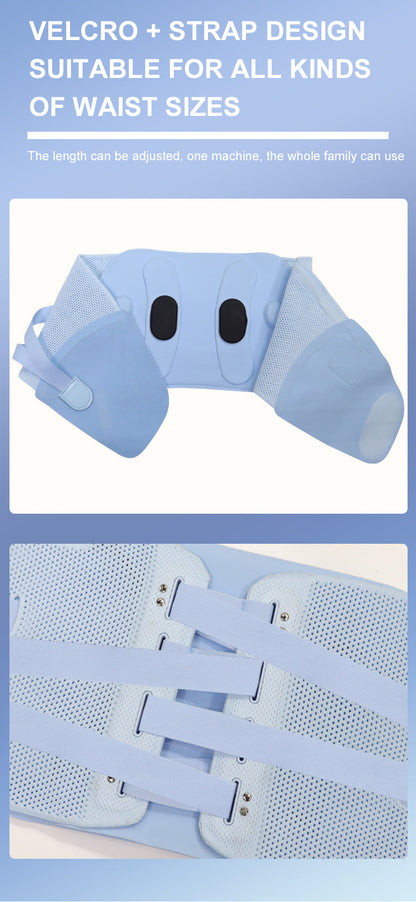 Ceinture Masseur Électrique pour Lombaires — Chaleur Infrarouge Mains Libres