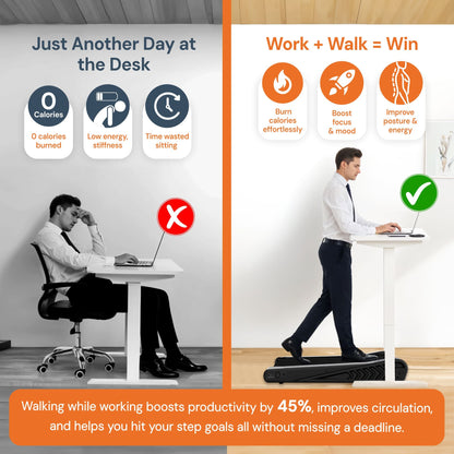 STRIDE PRO Mini — Tapis de Marche Incliné Compact pour Home Office