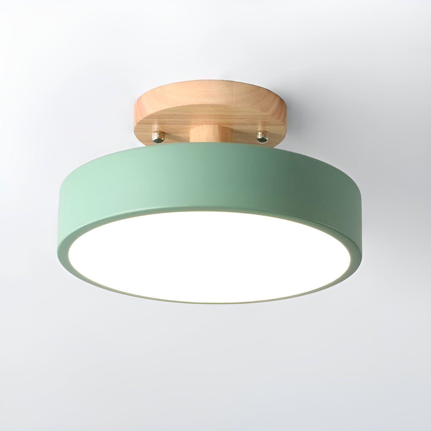 Norida Plafonnier Rond Design Italien Chic | Blanc Lumière Chaude 3000K Salon