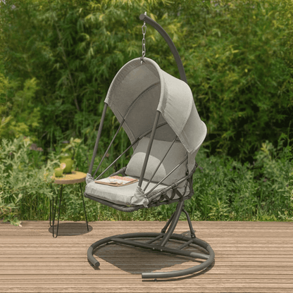 Chaise Œuf Suspendue Balançoire — Relaxation Cocon pour Intérieur et Extérieur